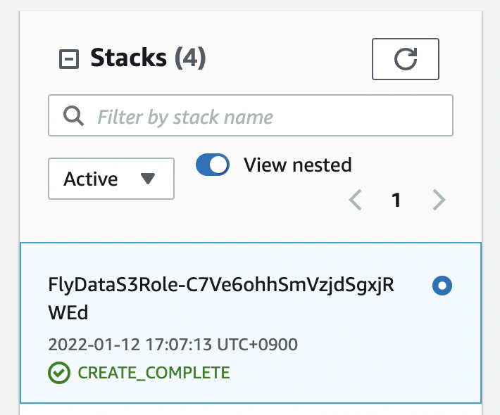 CloudFormation Create Stack button confirmation