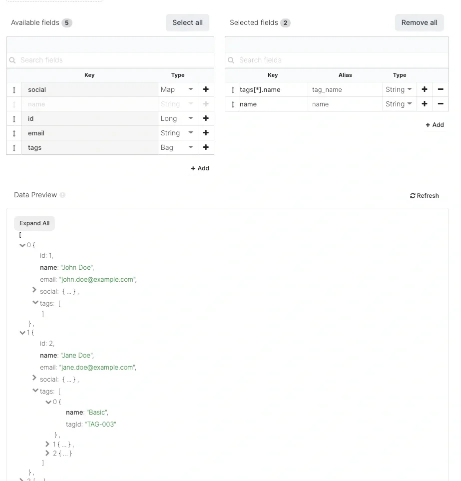 Manually editing a Key path for missing nested attributes