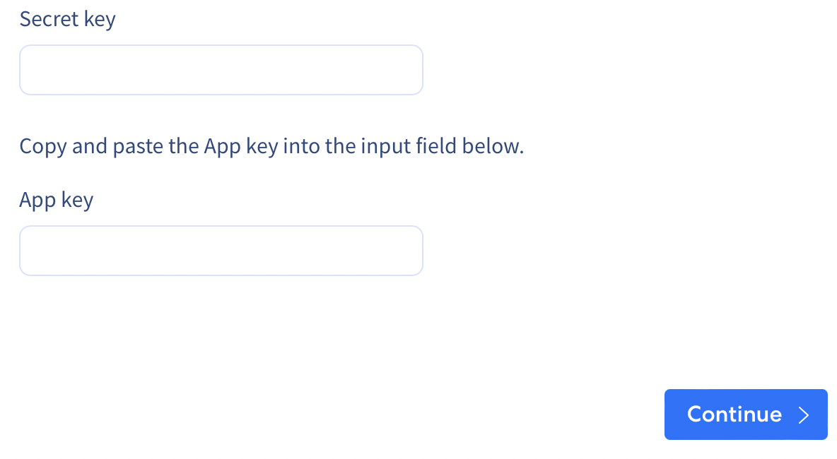 Integrate.io dashboard field for pasting the Yotpo secret key