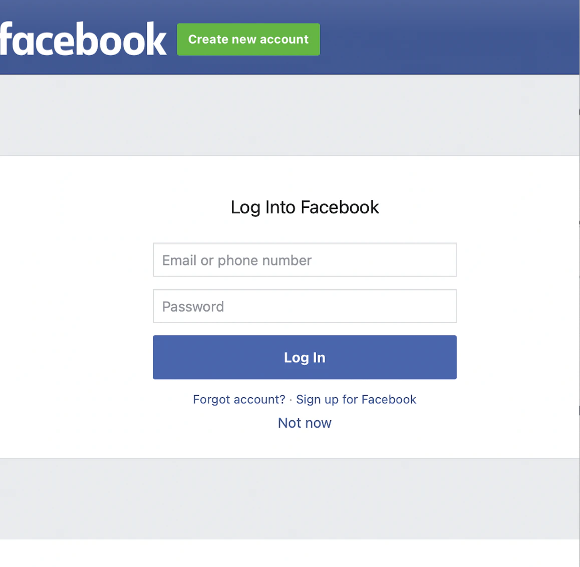 Facebook Ads OAuth sign-in and authentication prompt