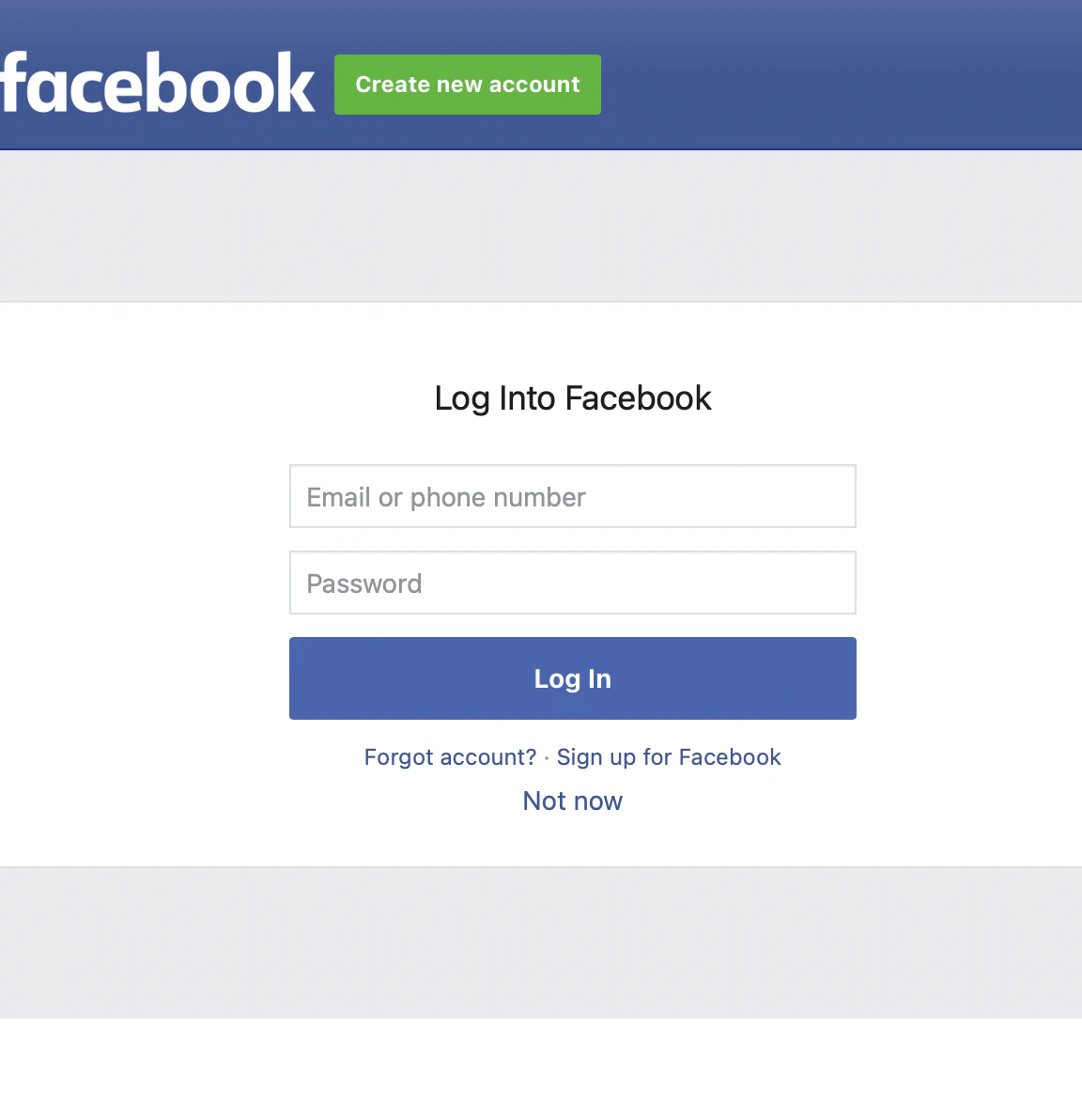 Facebook Pages OAuth sign-in and authentication prompt