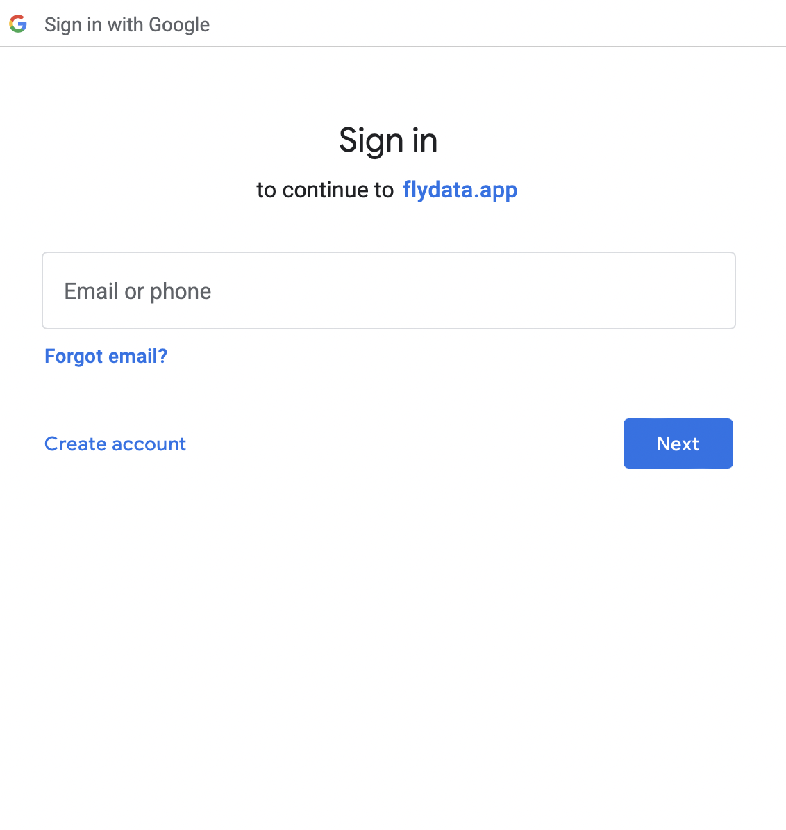 Google Search Console OAuth sign-in and authentication prompt