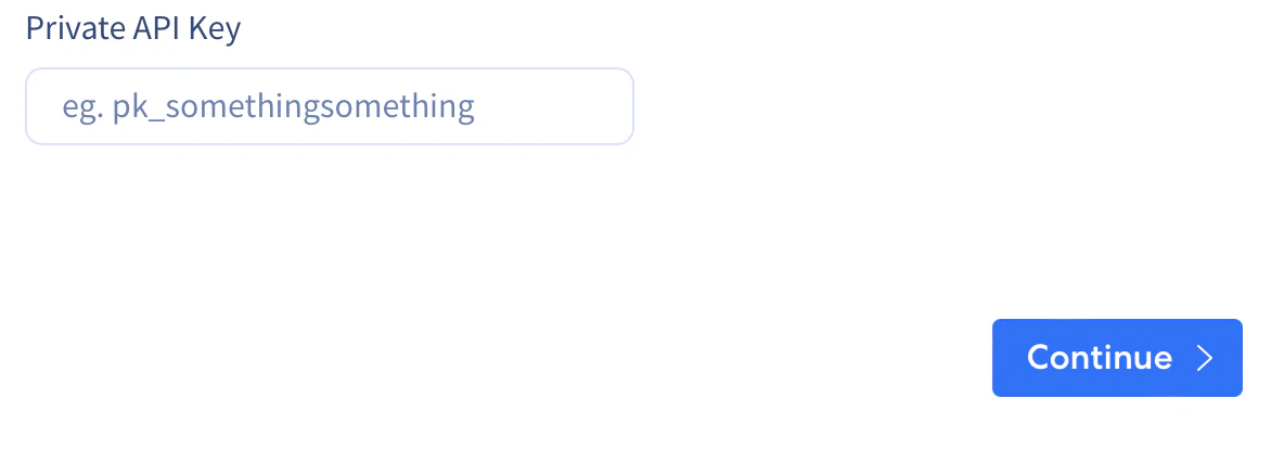 Integrate.io dashboard field for pasting the Klaviyo API key