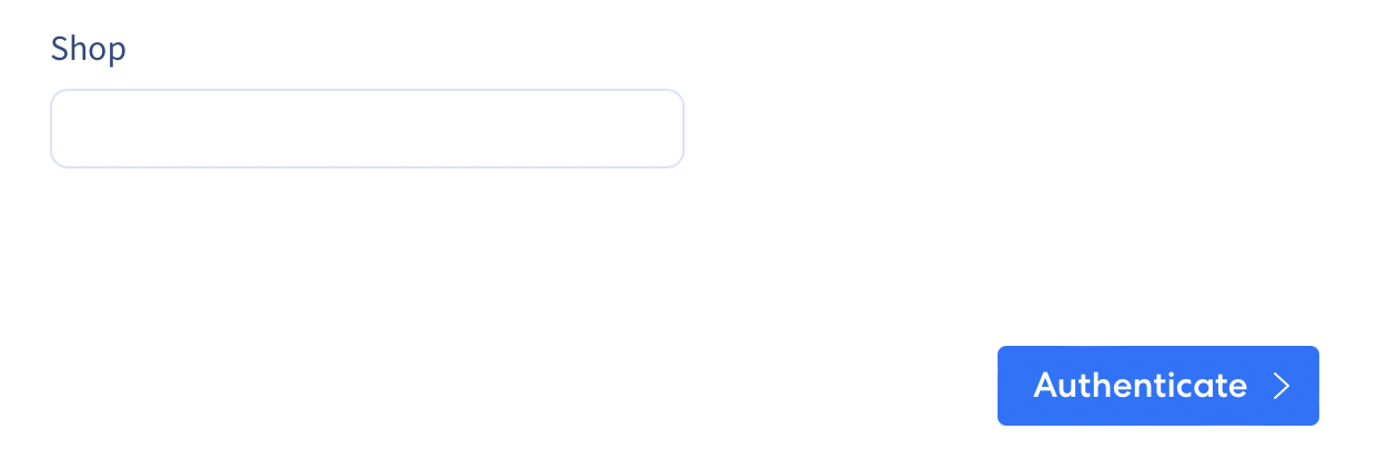 Integrate.io shop name input field for Shopify connection
