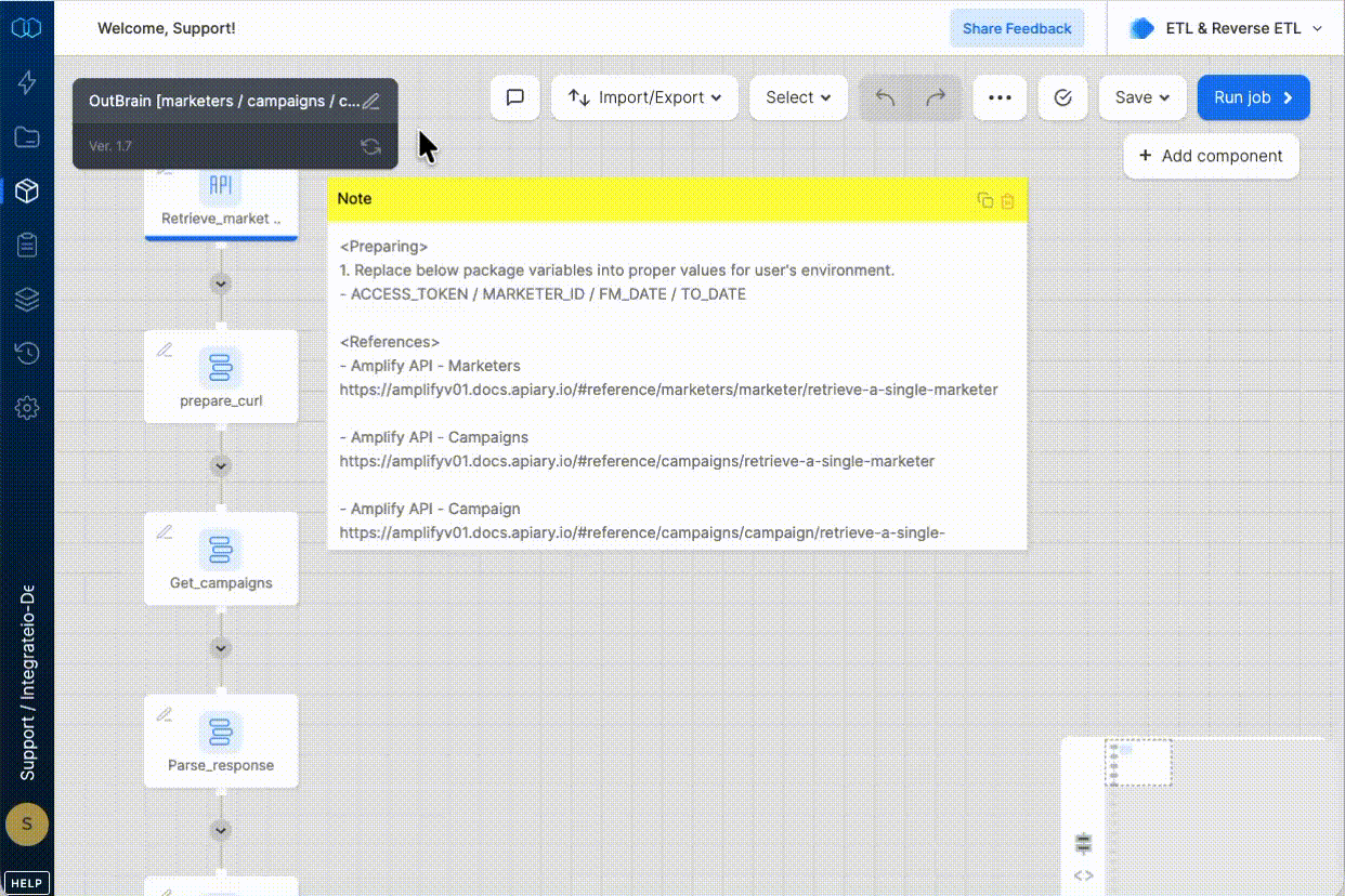 Creating a major version from the package designer Save dropdown