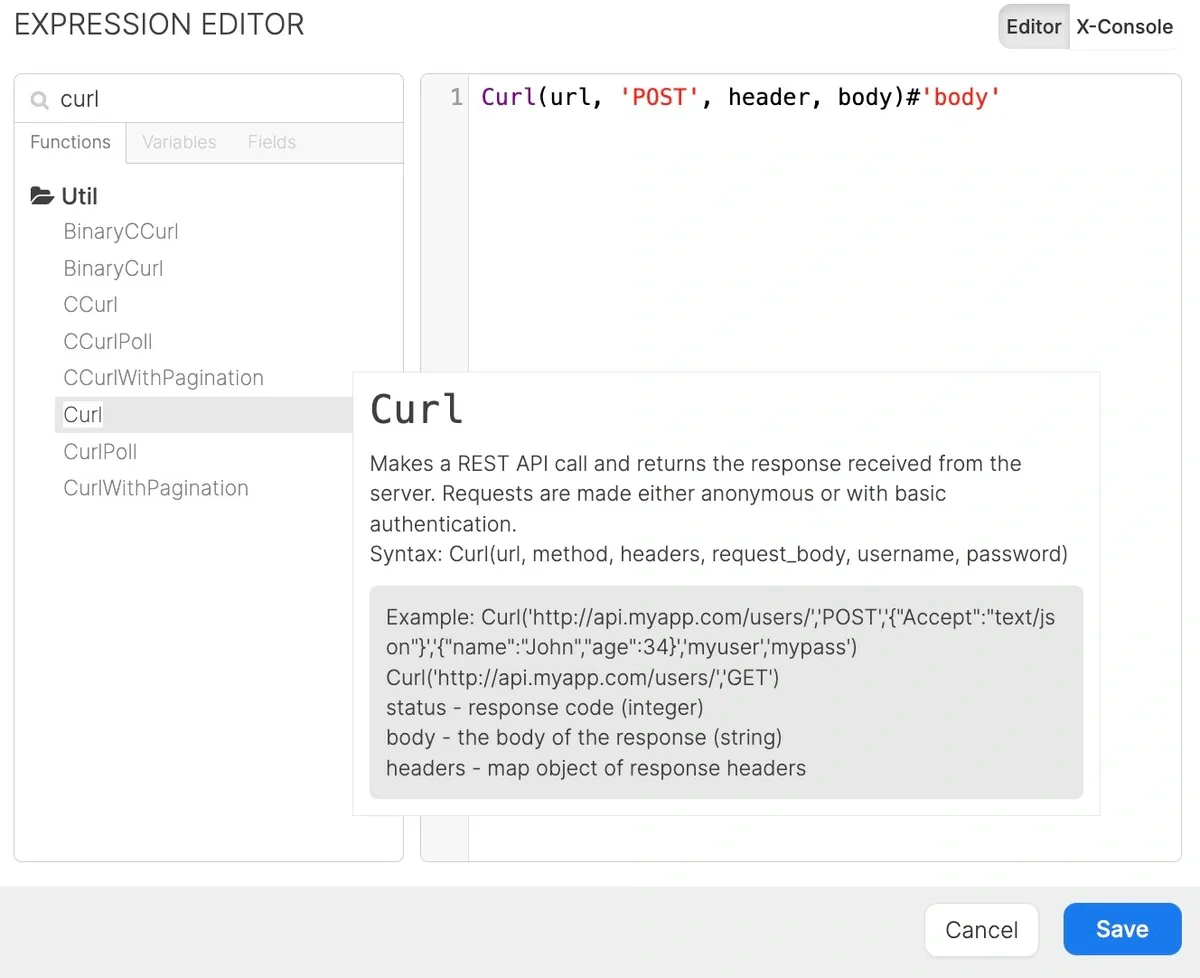 Curl function calling the authorization endpoint with body extraction