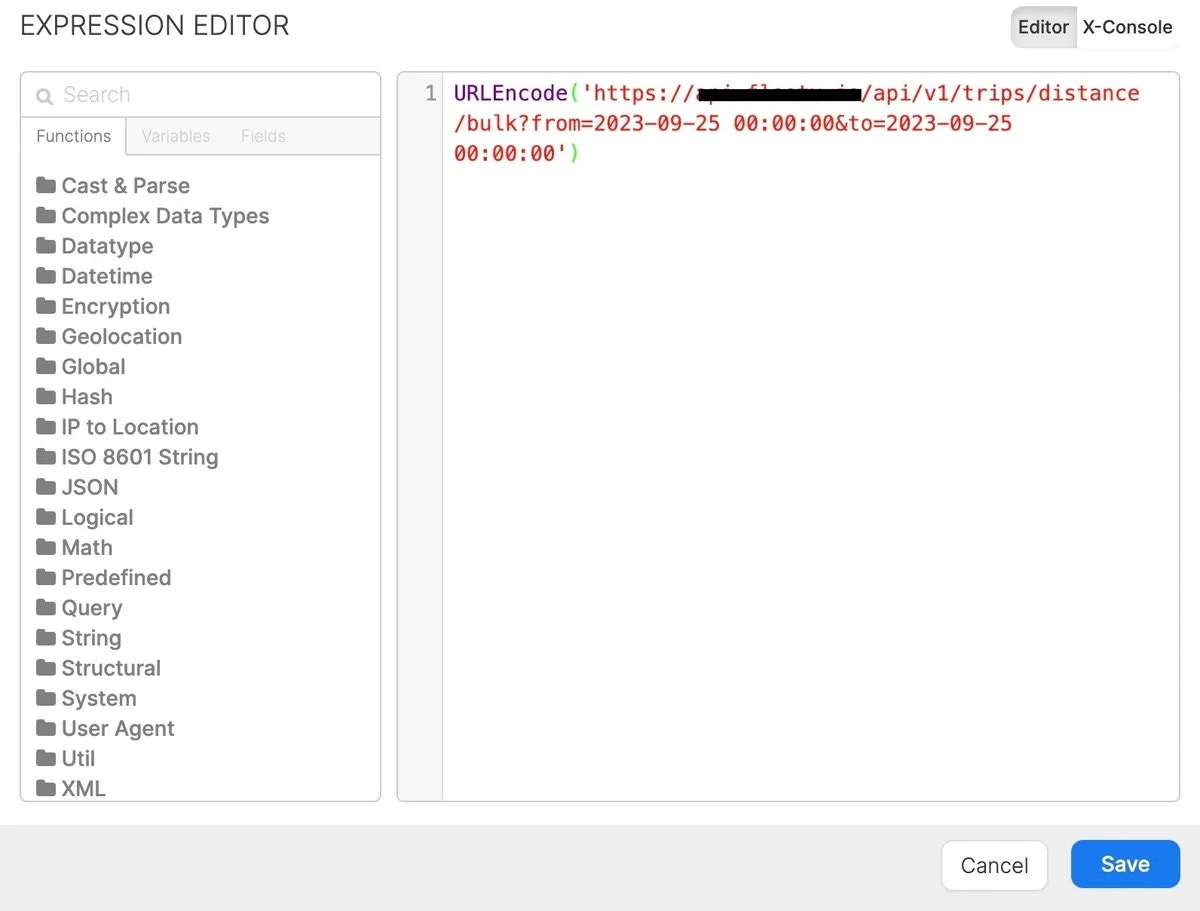 URLEncode function used in a package variable for automatic encoding