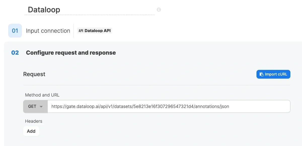 REST API source component using the Universal OAuth connection