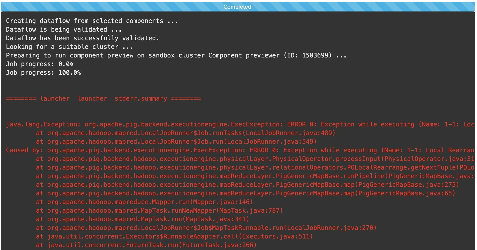 Assert component preview failure when conditions are not met
