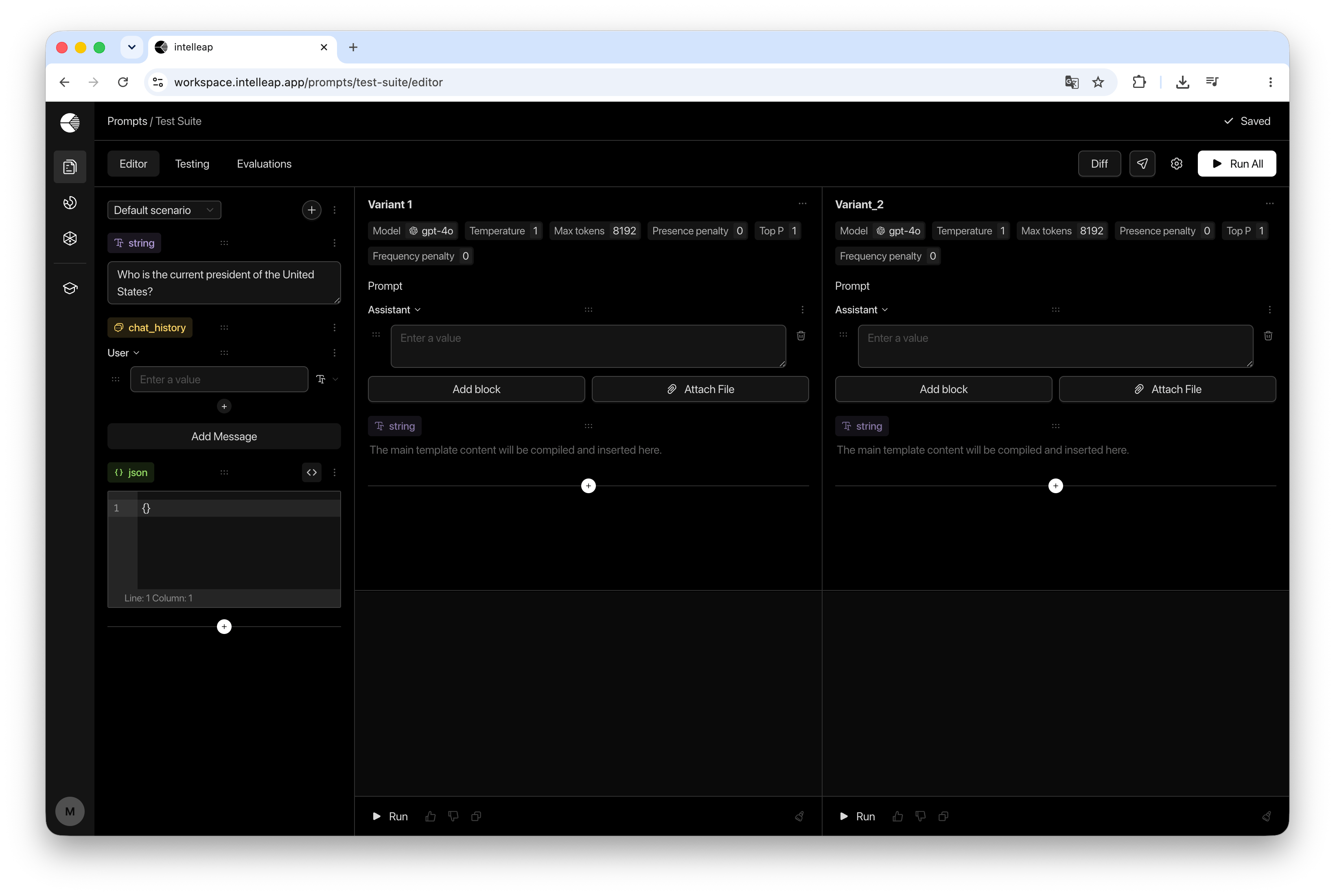 Full Editor Layout