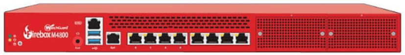 WatchGuard Firebox M4800 physical firewall appliance with network ports