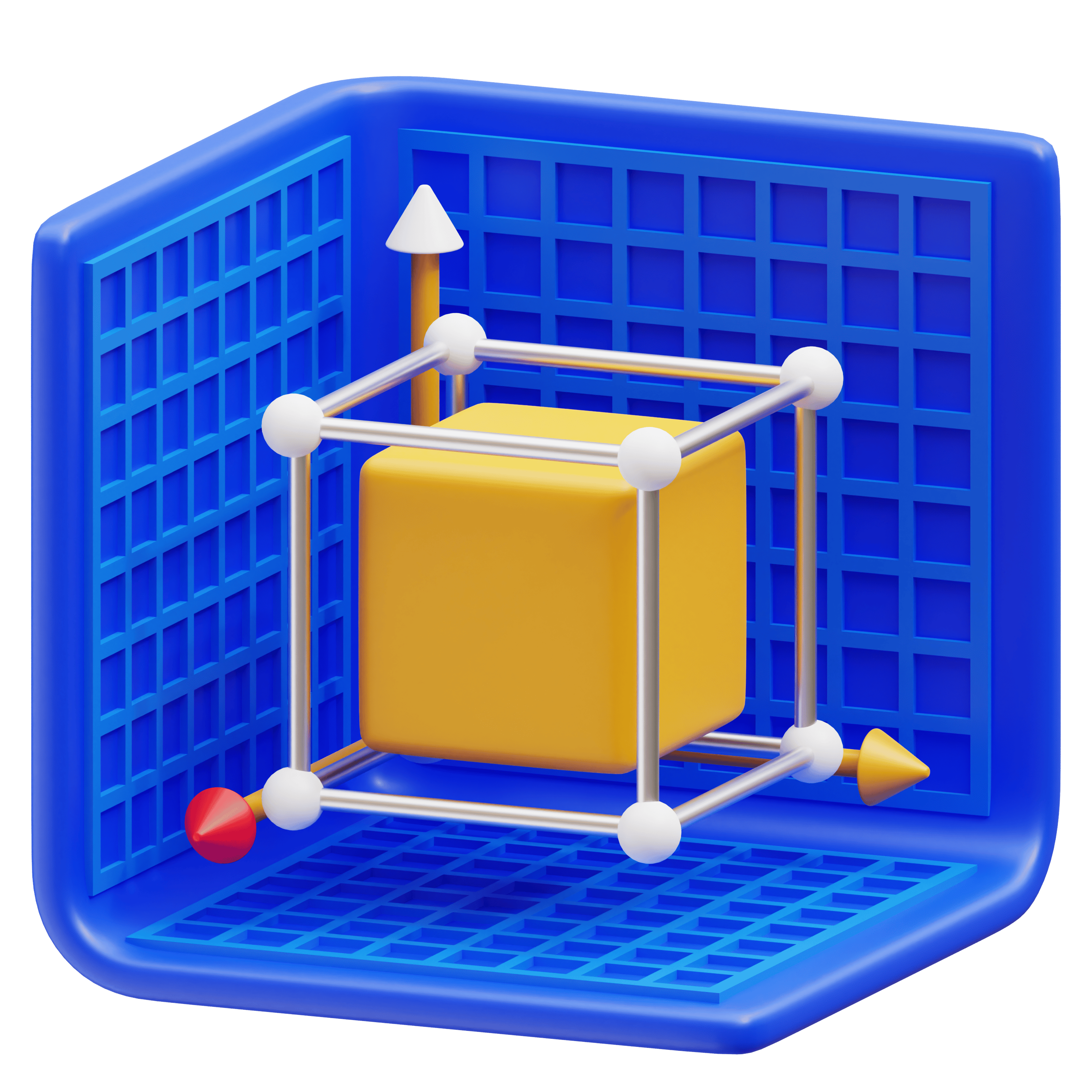 The Tinkercad 3D editor viewport with shapes on a workplane