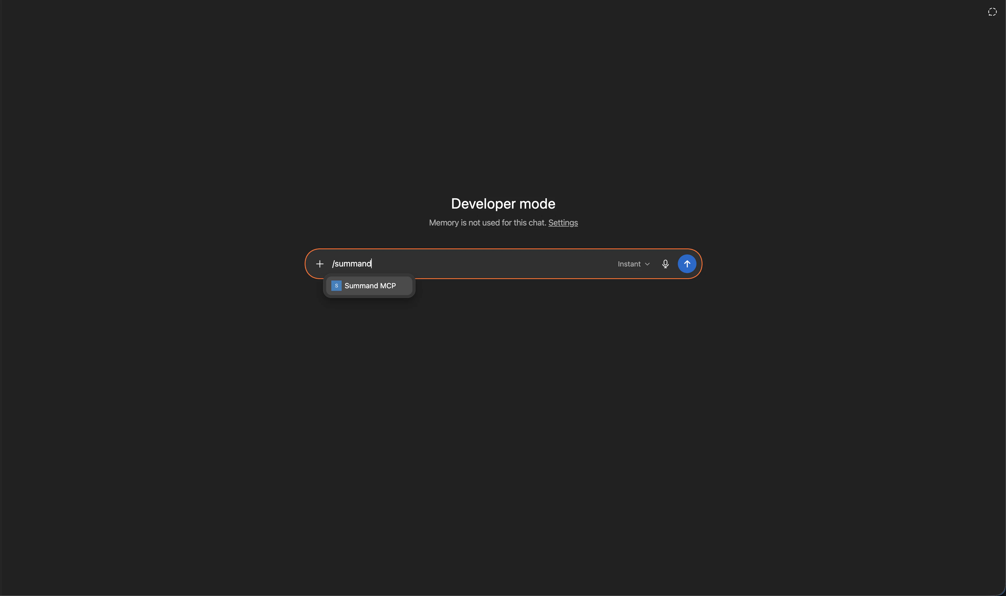 Using the /summand slash command in ChatGPT