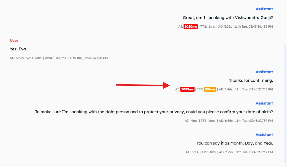 Click on Agent transcripts