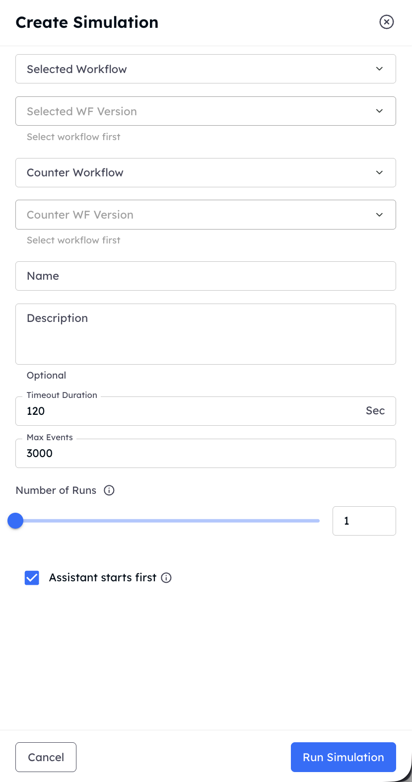 Workflow Simulation - Interactly API