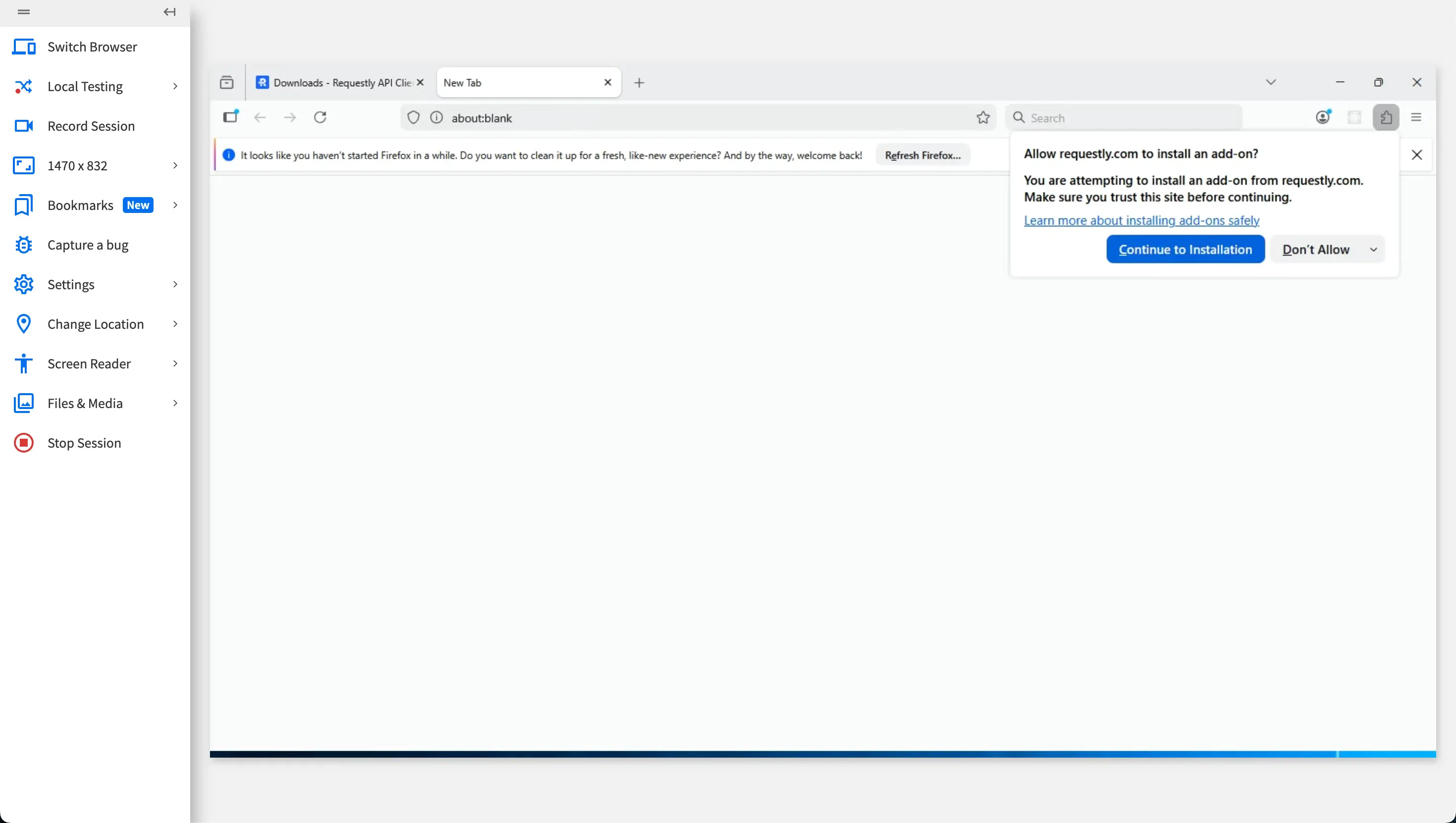 Download Requestly Interceptor Firefox Extension
