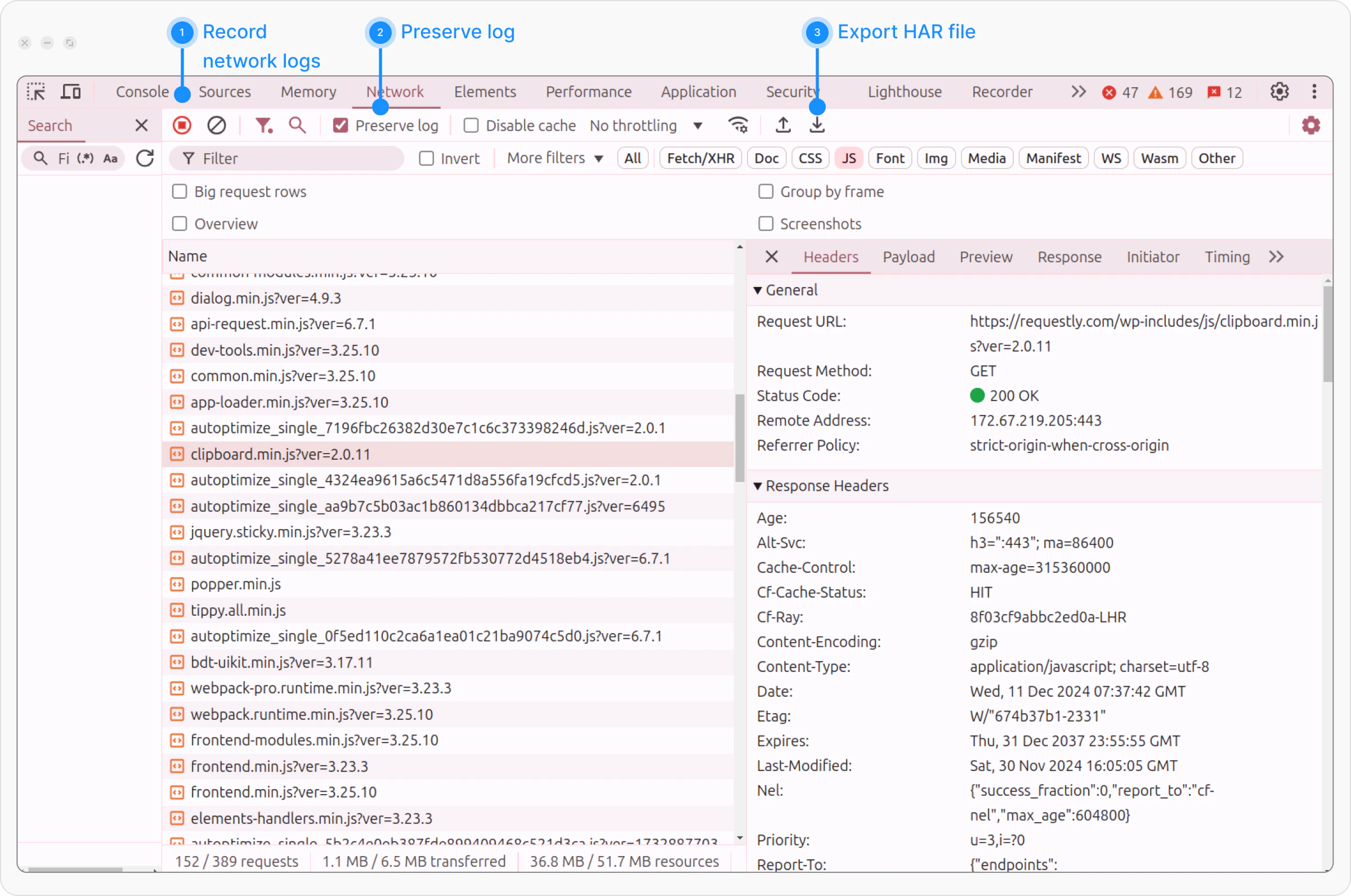 Export HAR File From Chrome - Import & View HAR File