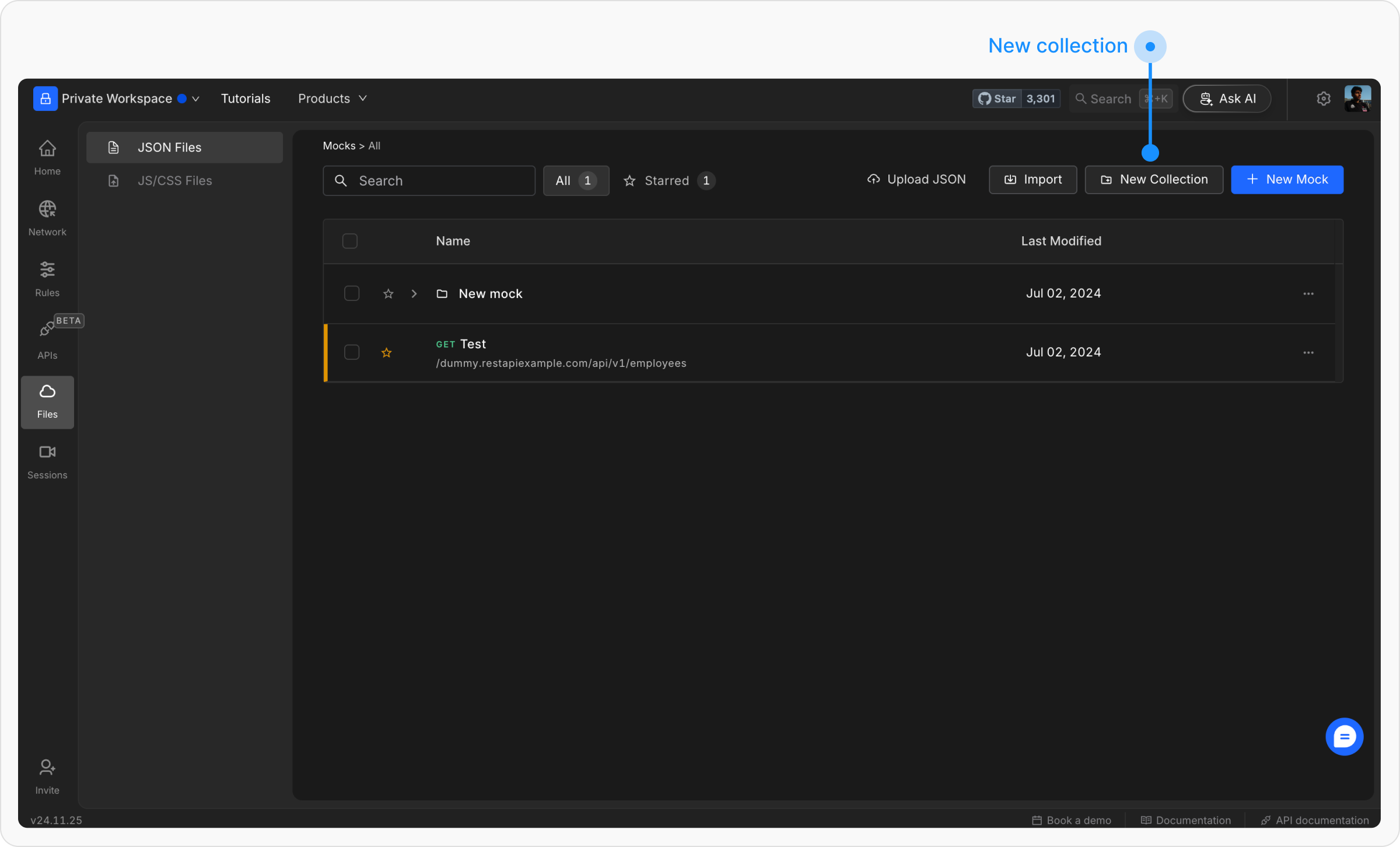 Use File Collection - Requestly HTTP Interceptor