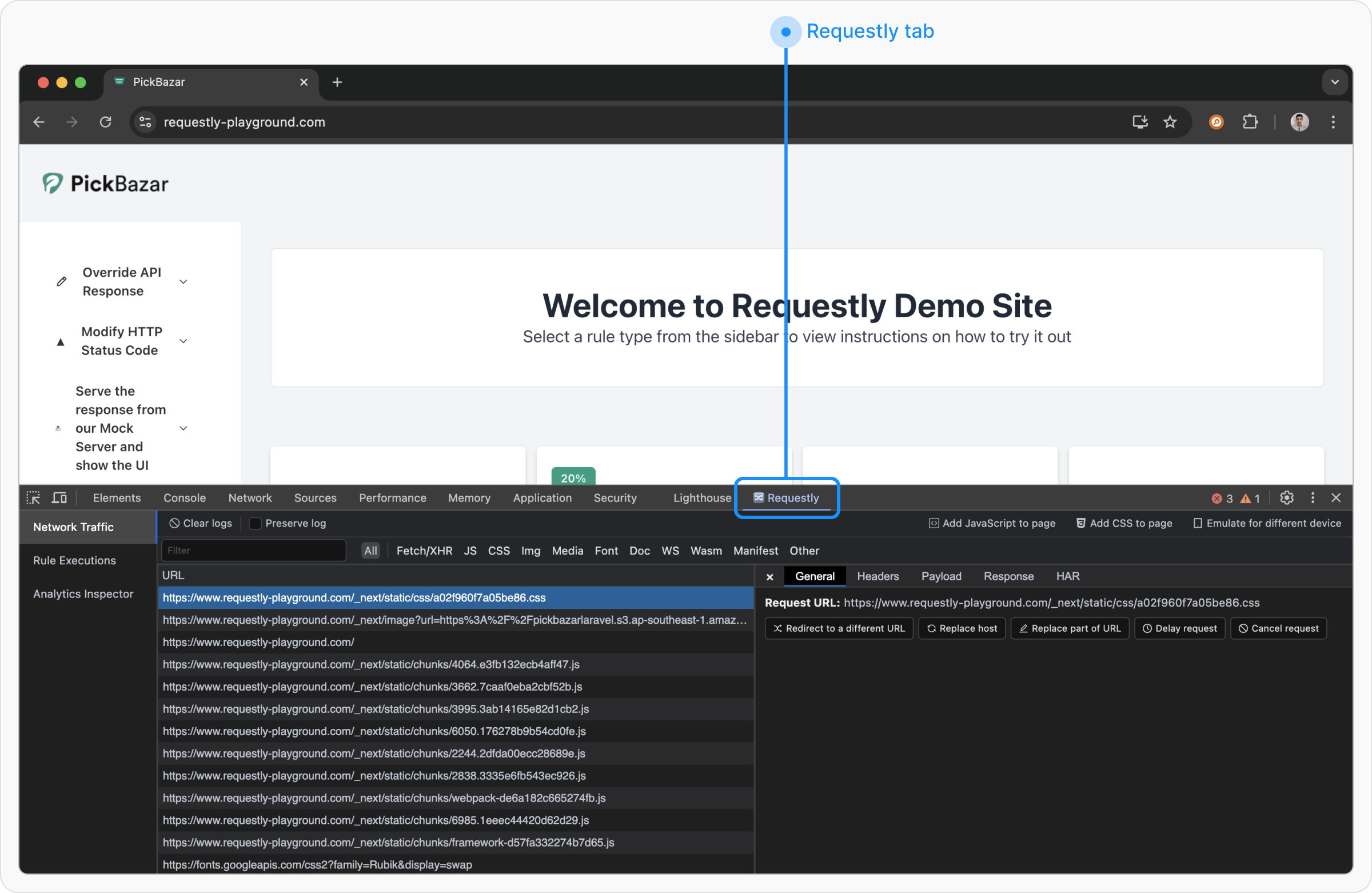 Browser Interception - Requestly HTTP Interceptor