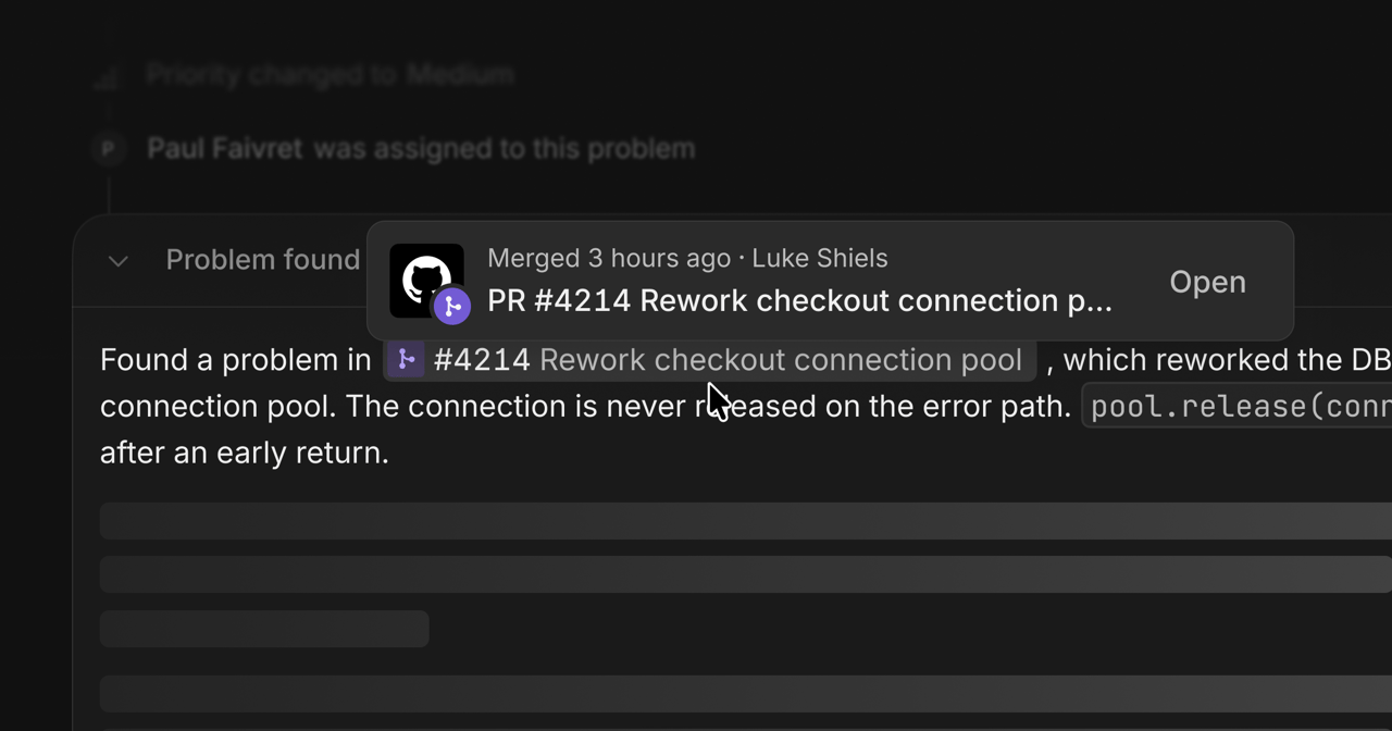 A GitHub pull request referenced in an Interfere investigation.