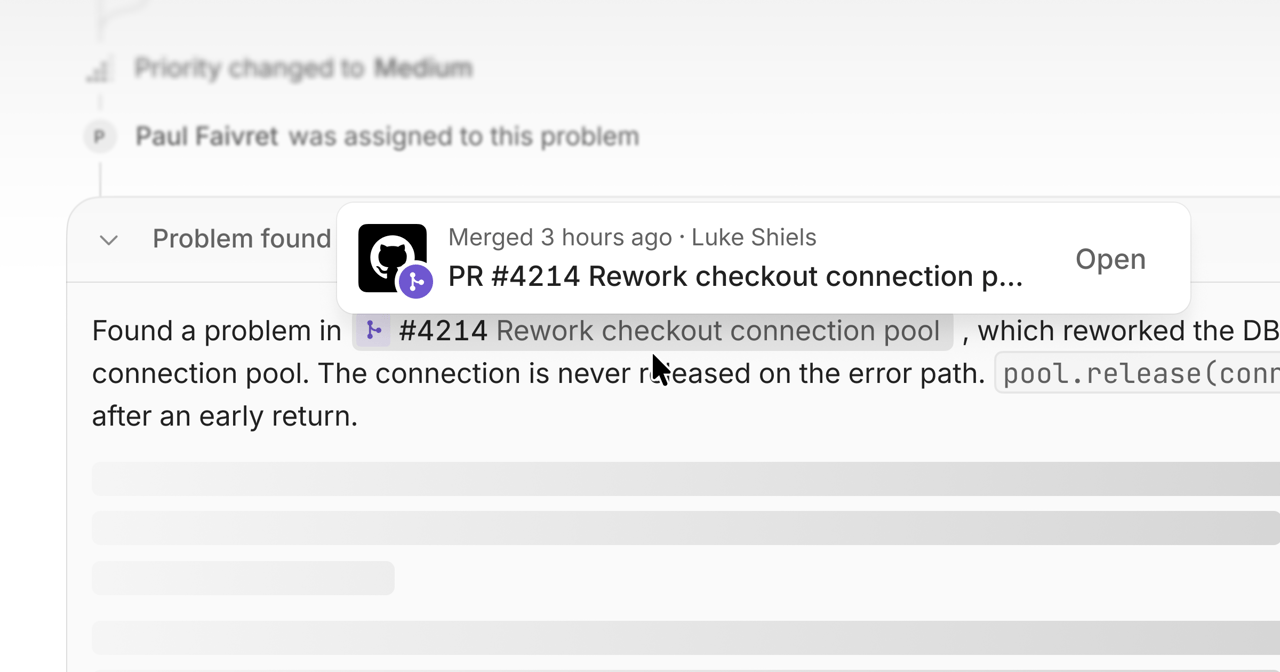 A GitHub pull request referenced in an Interfere investigation.