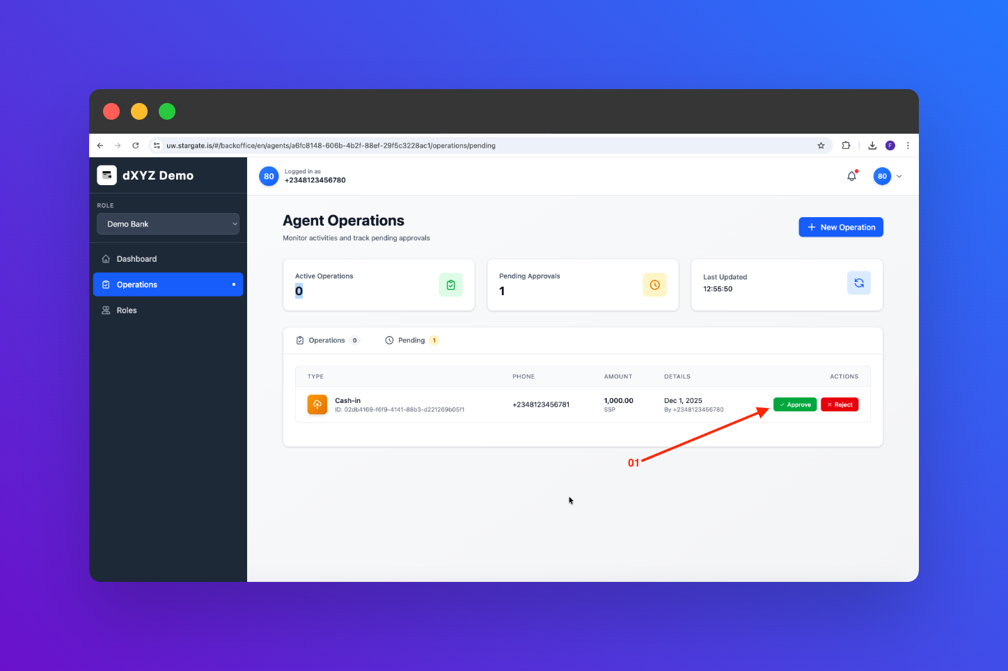 Cash In Confirmation