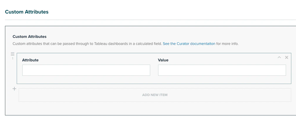 User Group Attributes Configuration