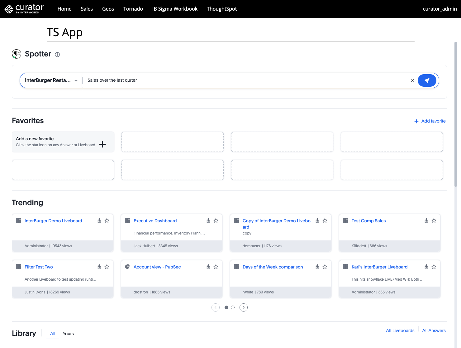 Spotter Homepage embed