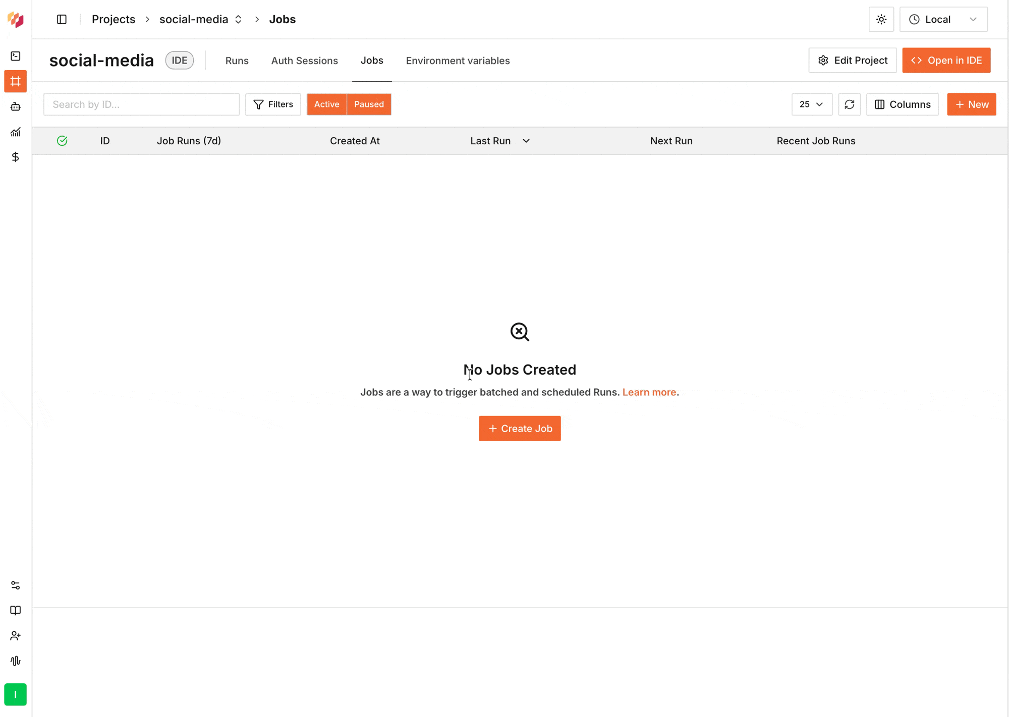 Add Auth To Job