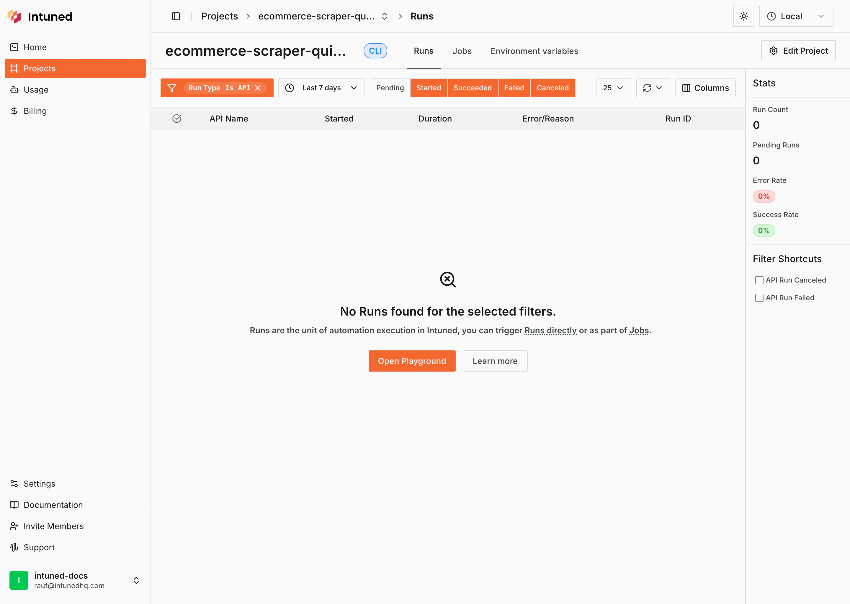 Connected project example