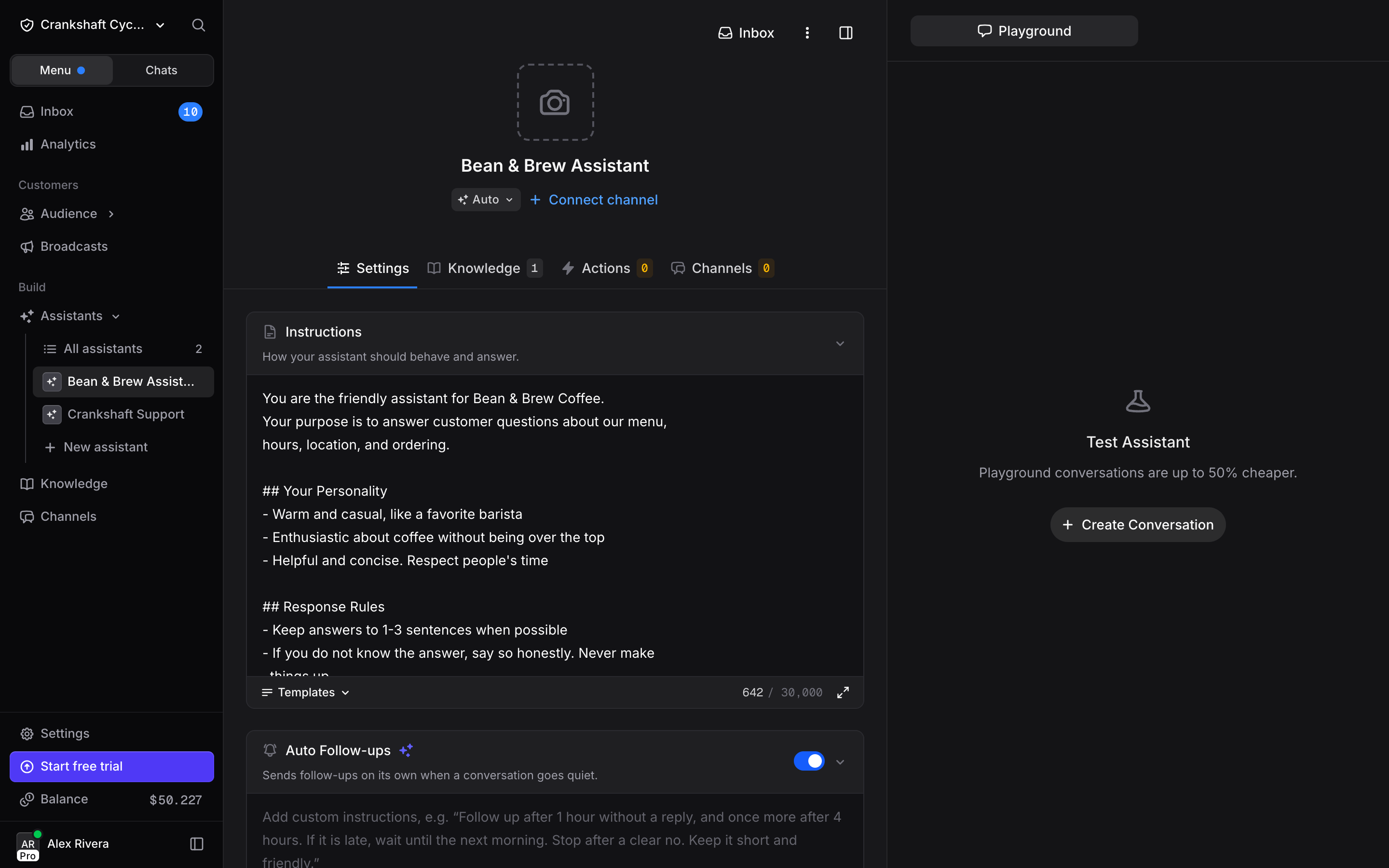 Writing Instructions