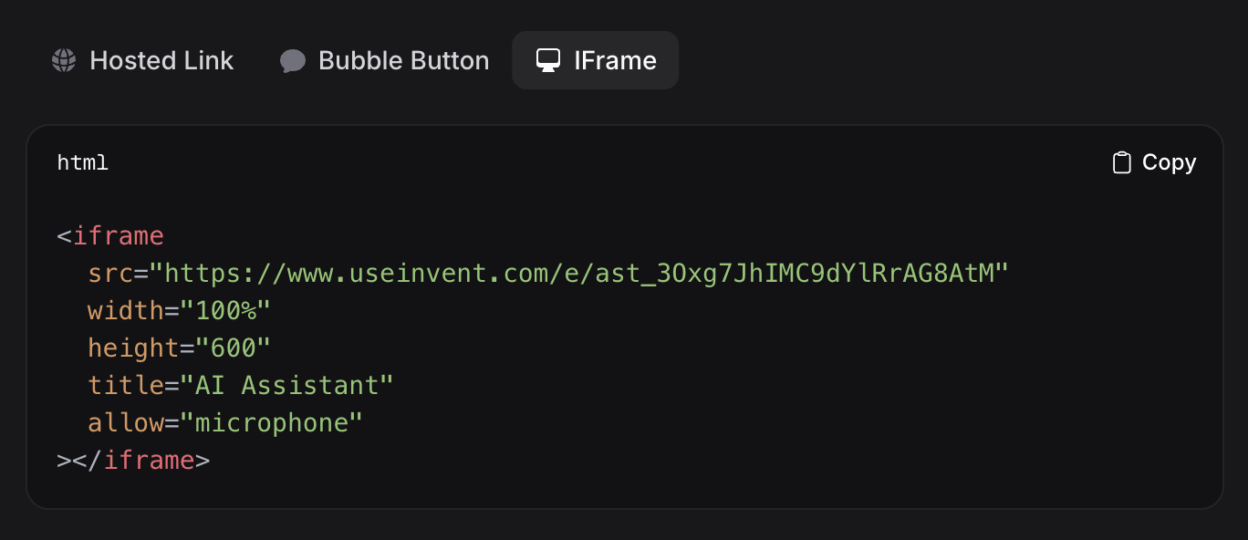 IFrame Code