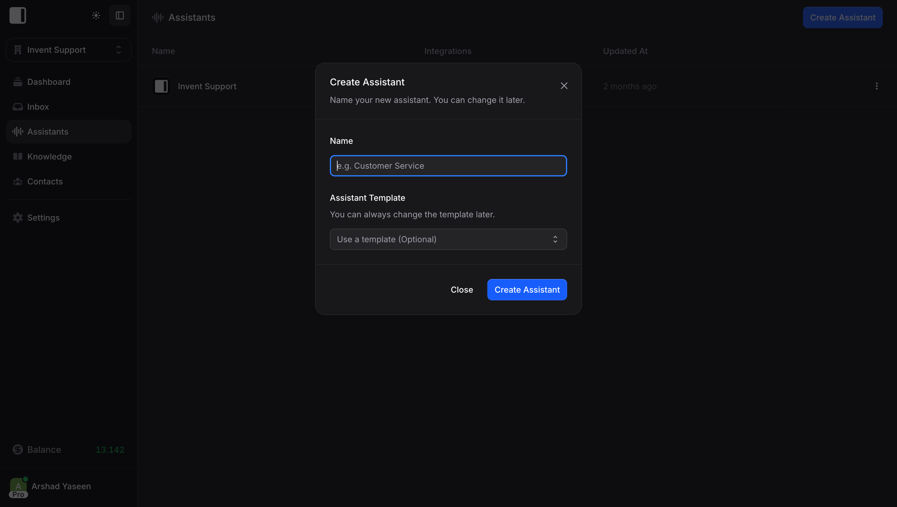 Create Assistant