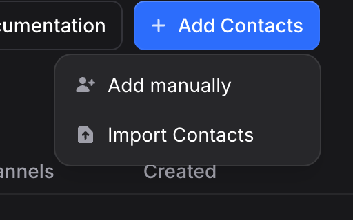 Import Contacts Button