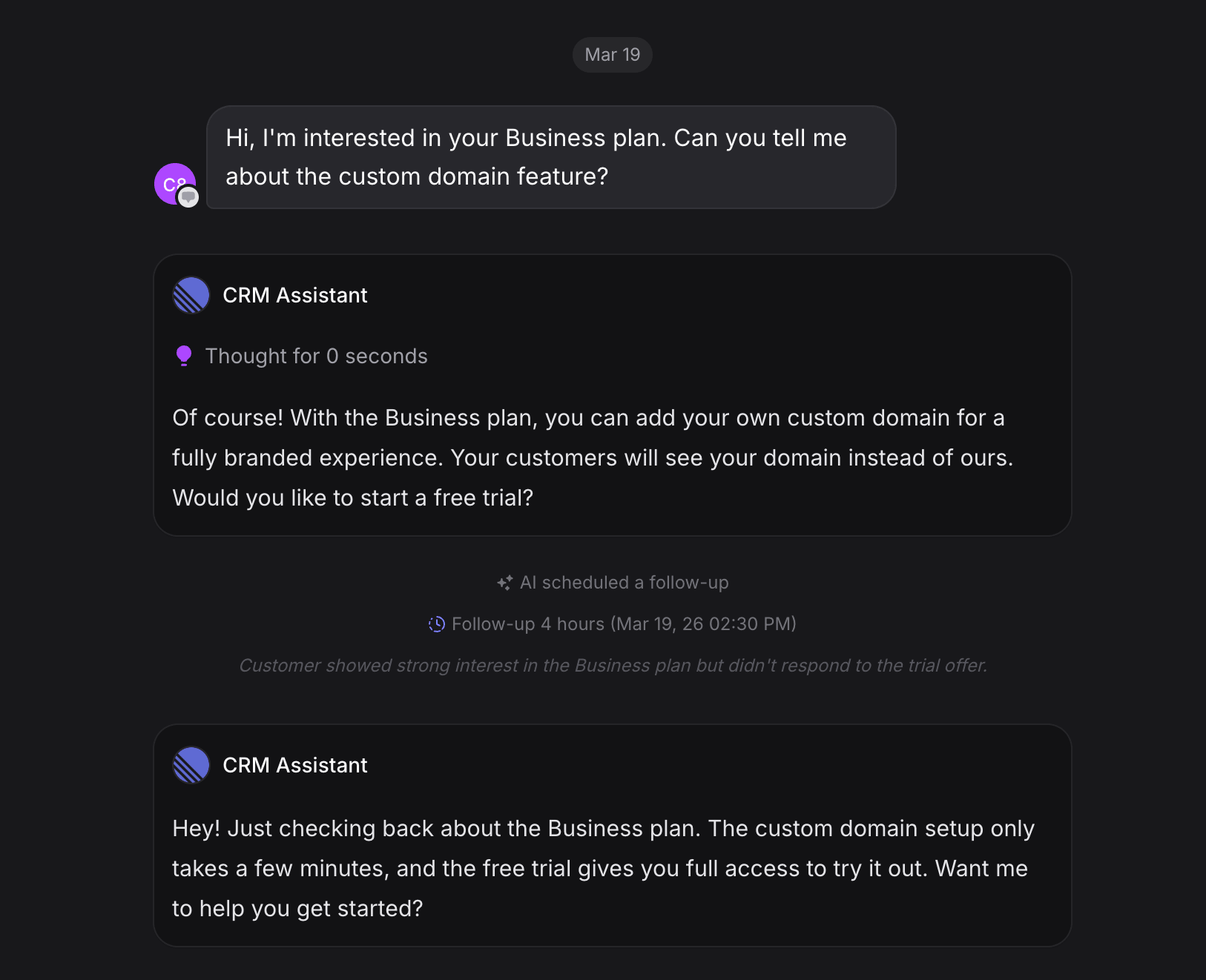 Auto Follow-ups Overview