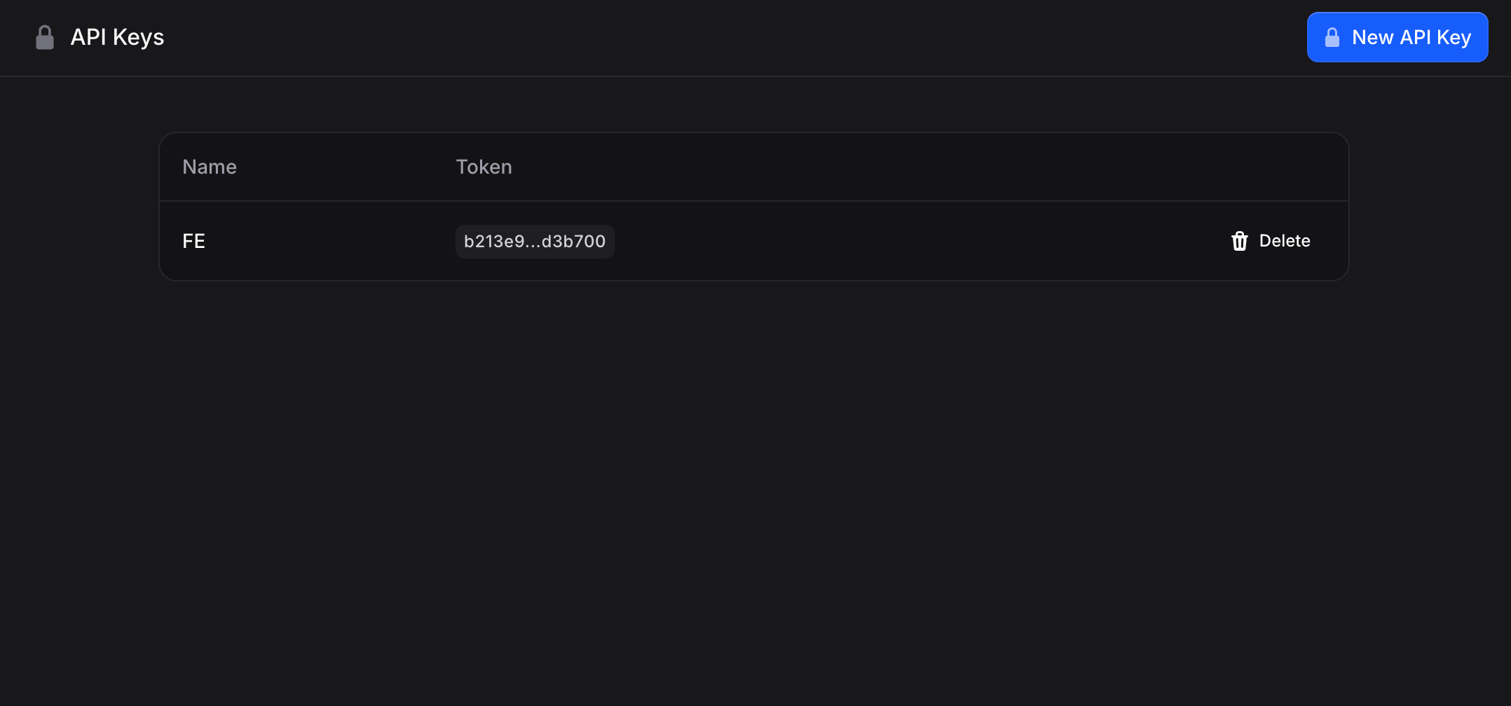 API Keys