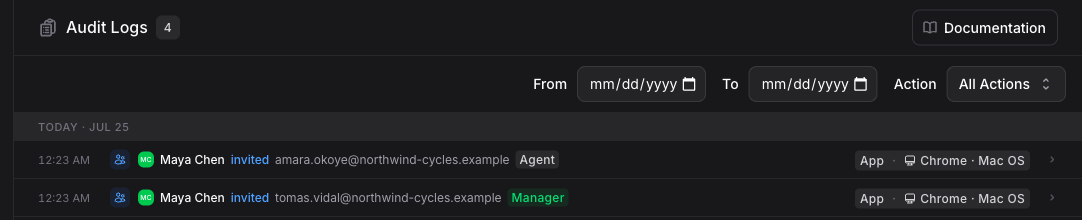 Audit Logs Overview