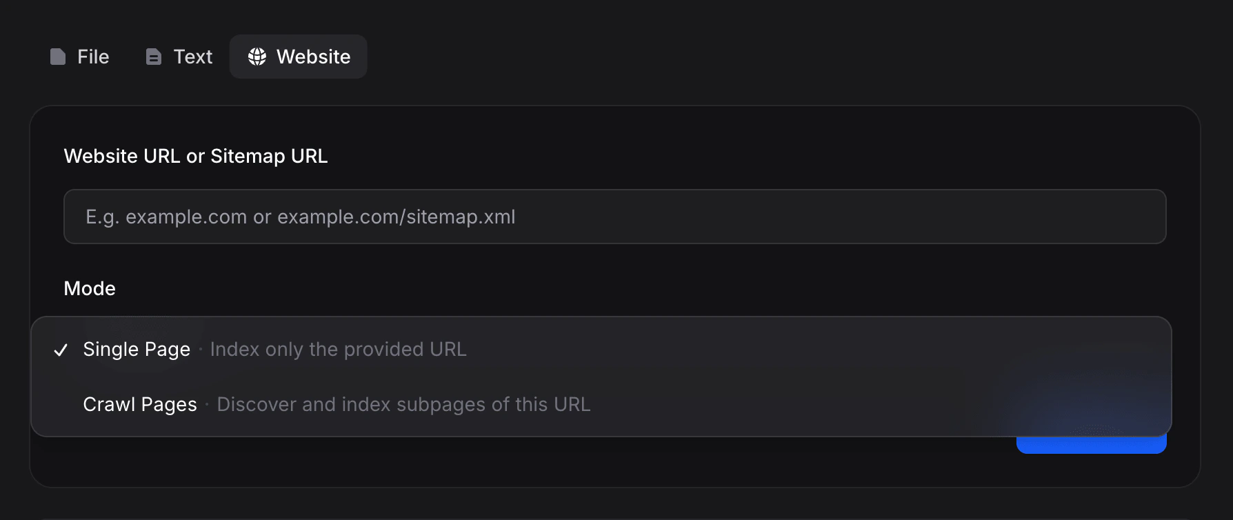 Upload Website