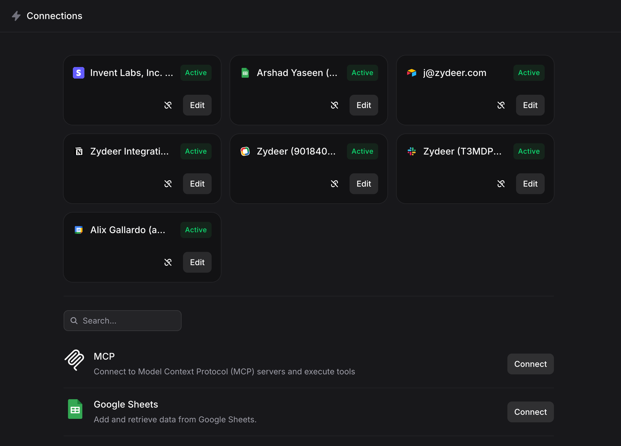 Connections Overview