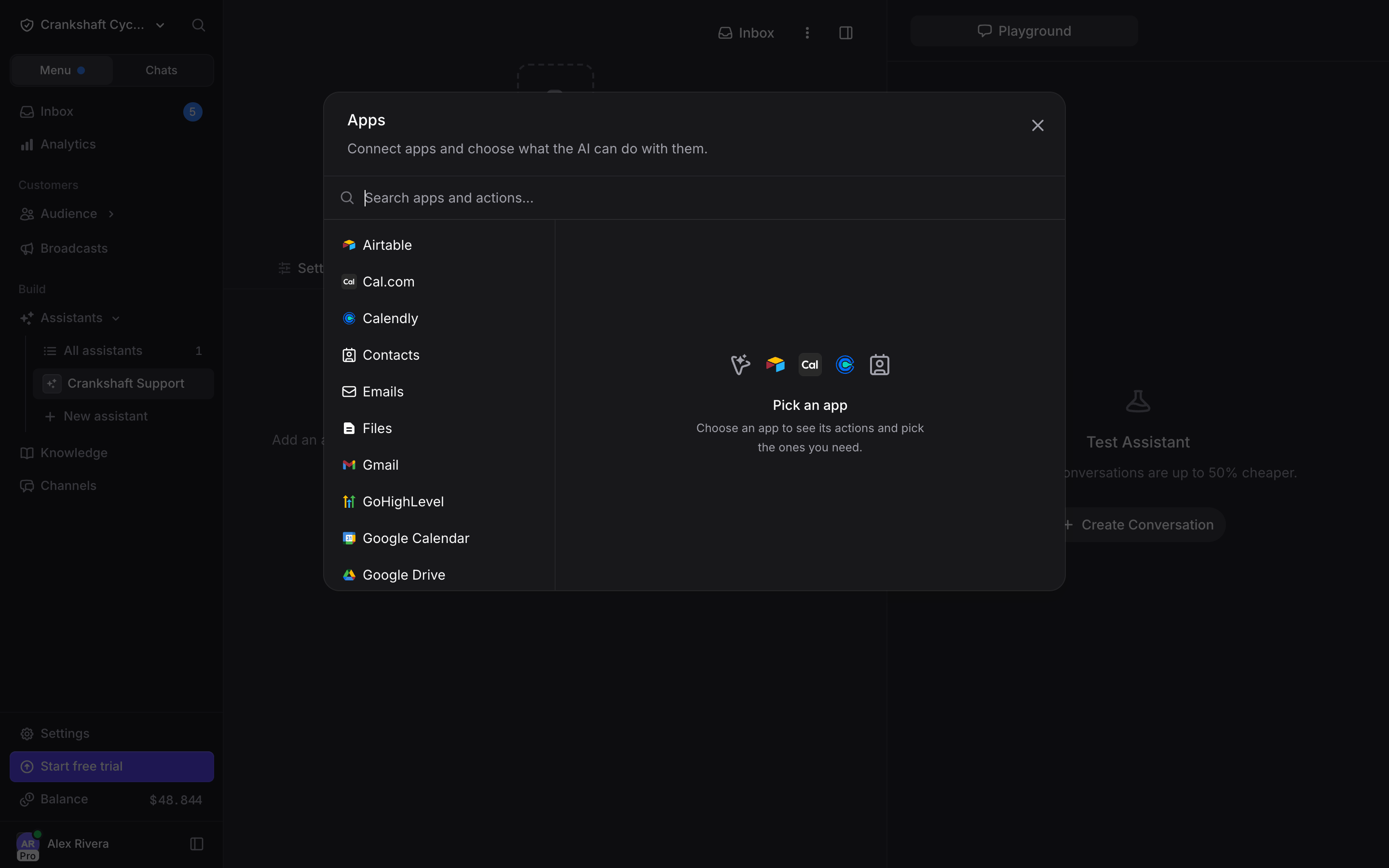 Add Action