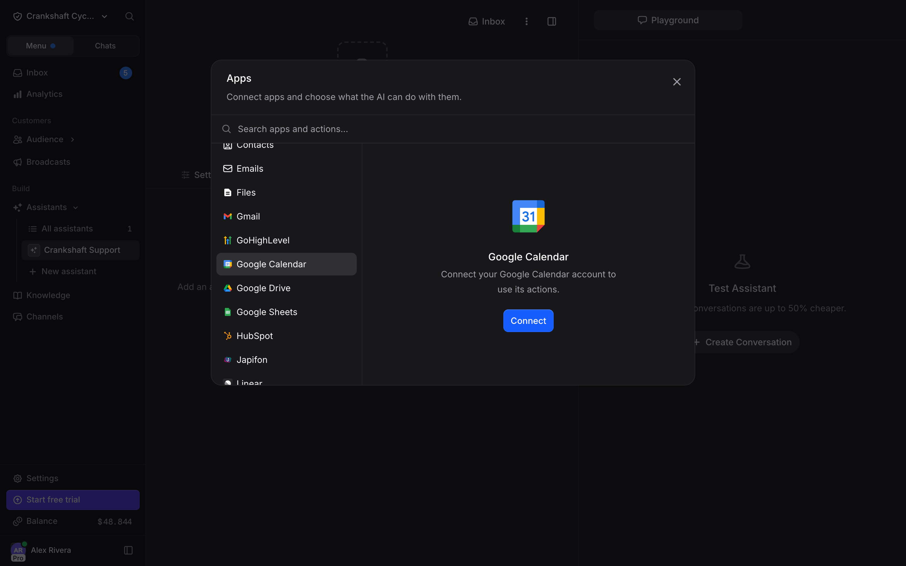 Add Action