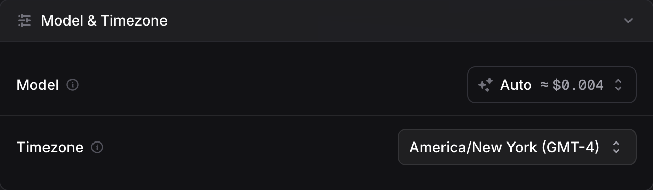 Assistant General Settings