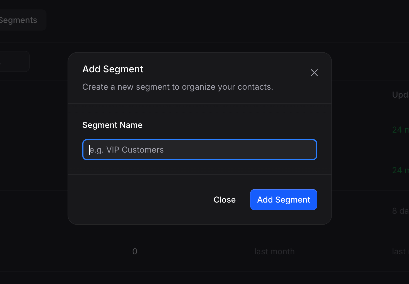 Add Segment