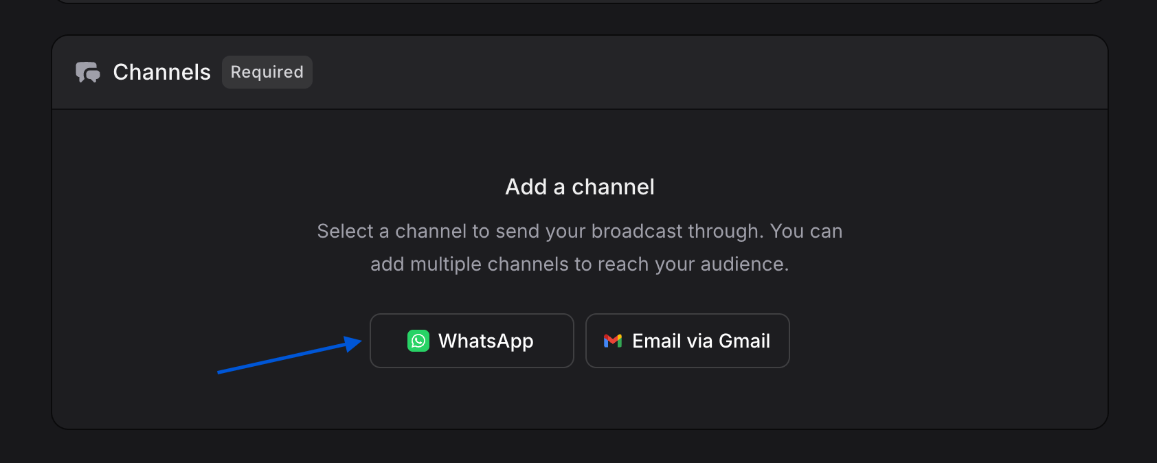 WhatsApp Channel Button
