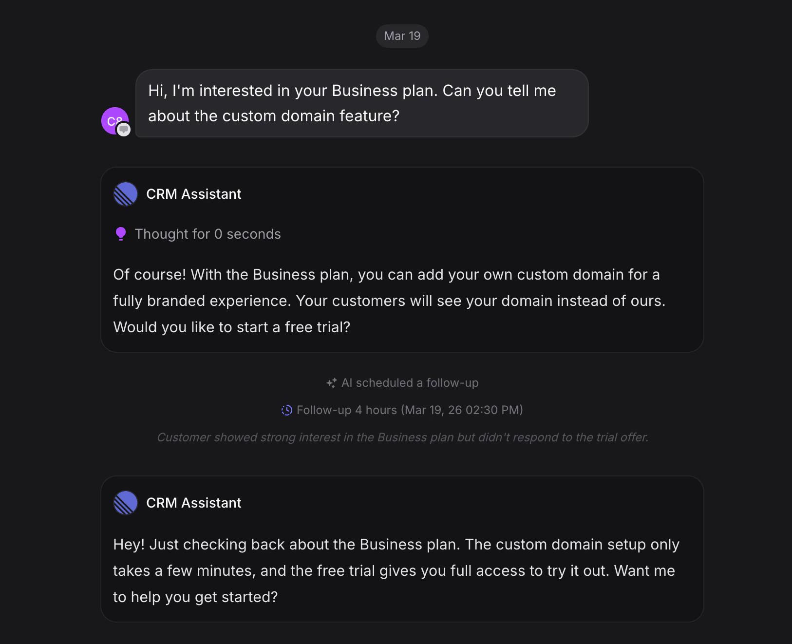 Auto Follow-ups Overview