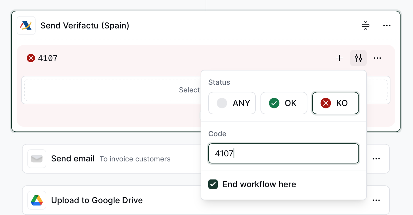 Add match conditions