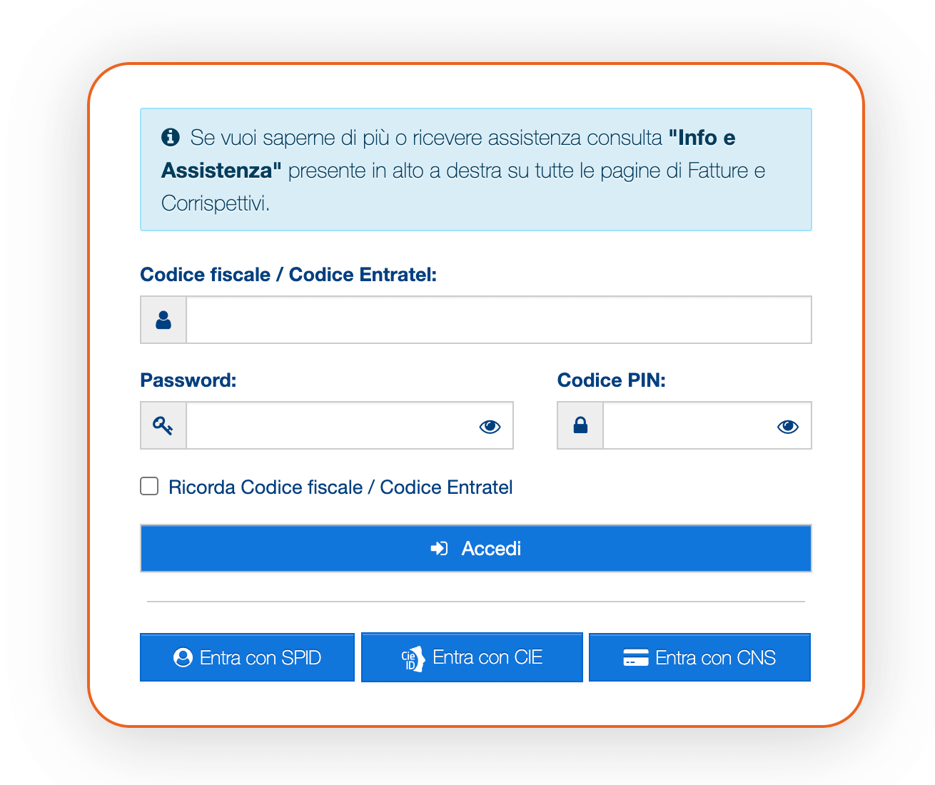 Register with Italian tax authority
