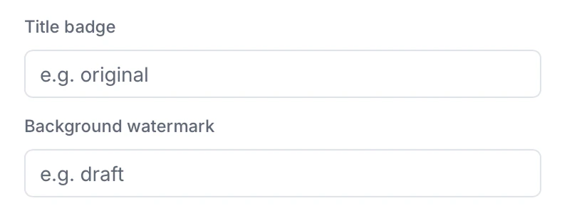 Generate PDF visual markers