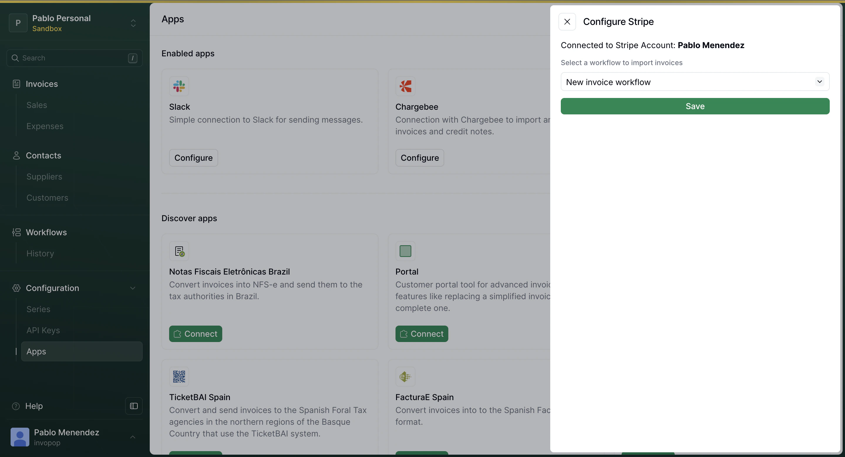 stripe change workflow