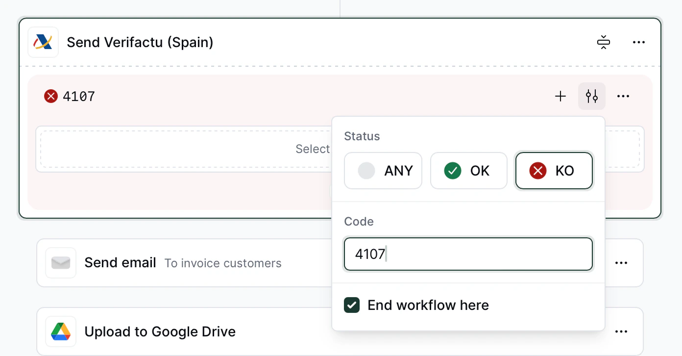 Add match conditions
